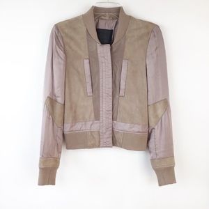 All Saints | Craddock Suede Bomber Jacket Size 2